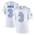 Mdoa B.Bills #3 Damar Hamlin Player White Rivalries Collection Home Game Stitched Jerseys