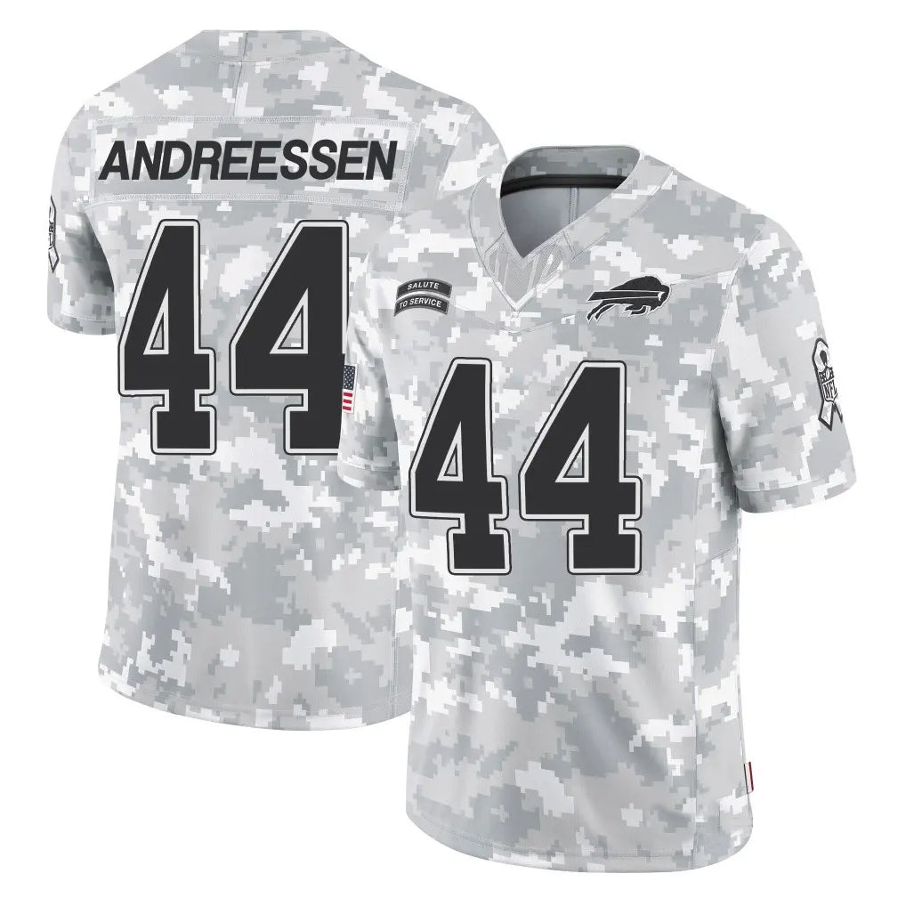 Mdoa B.Bills #44 Joe Andreessen Player Arctic Camo Salute to Service Limited Stitched Jerseys