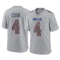 Mdoa B.Bills #4 James Cook III Player Gray Fashion Home Game Stitched Jerseys