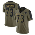 Mdoa B.Bills #73 Dion Dawkins Player Olive Salute To Service Limited Home Stitched Jerseys