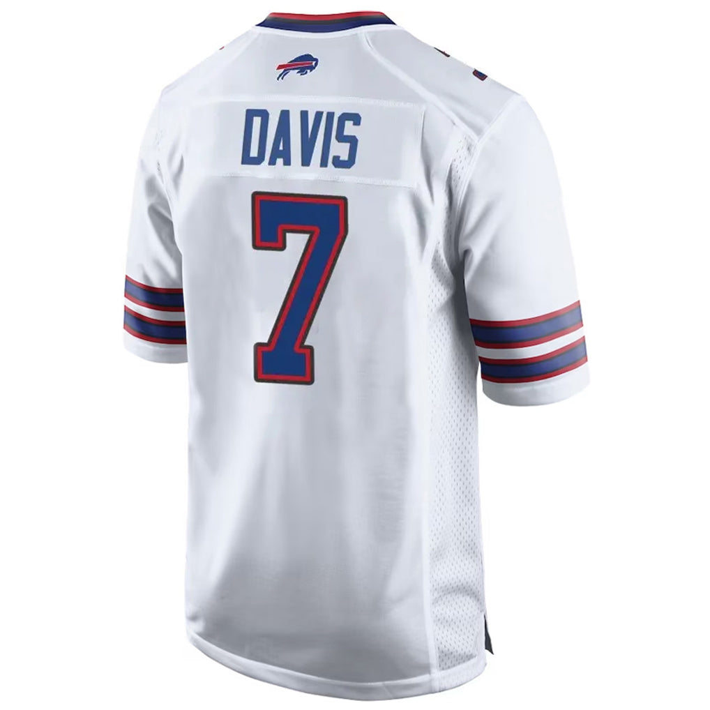 Mdoa B.Bills #7 Ray Davis Player White Home Game Stitched Jerseys
