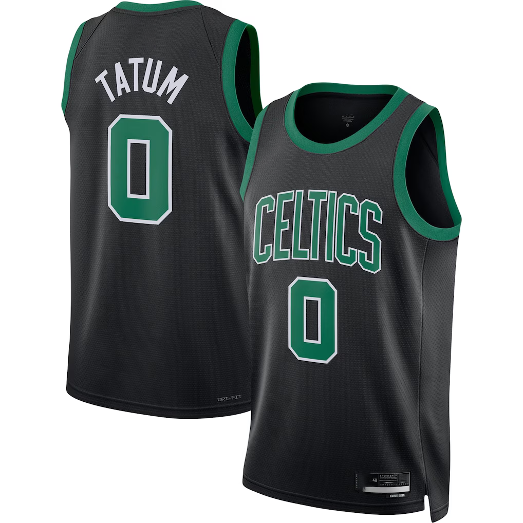 Mdoa B.Celtics #0 Jayson Tatum  Black Swingman Jerseys - Statement Edition