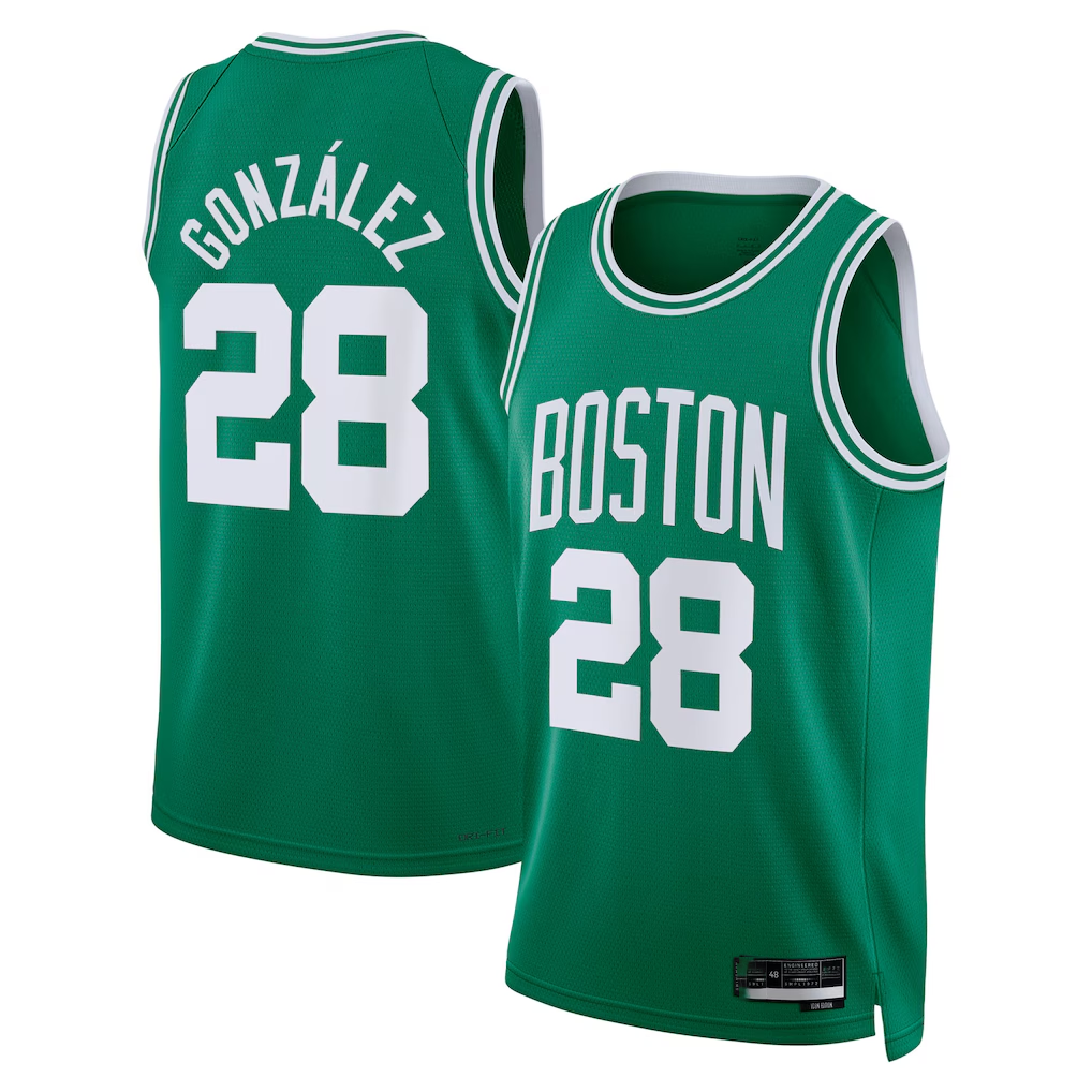 Mdoa B.Celtics #28 Hugo Gonz¨¢lez Kelly Green Swingman Jerseys - Icon Edition