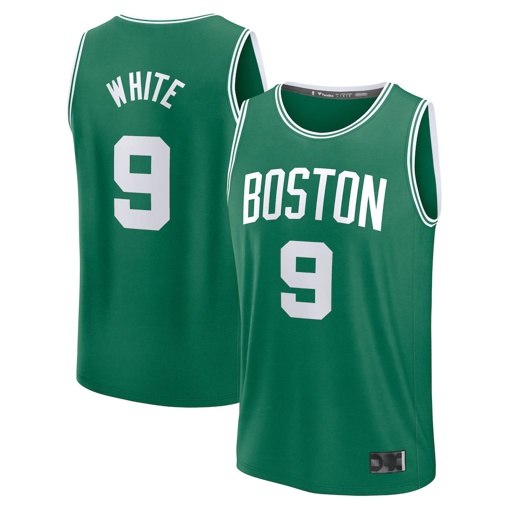 Mdoa B.Celtics #9 Derrick White  Kelly Green Fast Break Replica Player Jerseys - Icon Edition