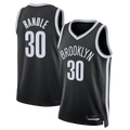 Mdoa B.Nets #30 Julius Randle Black Swingman Stitched Jerseys- Icon Edition
