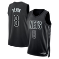 Mdoa B.Nets #8 Egor D?min  Black Swingman Jerseys - Statement Edition
