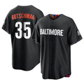 Mdoa B.Orioles #35 Adley Rutschman Black City Connect Home Game Stitched Jerseys