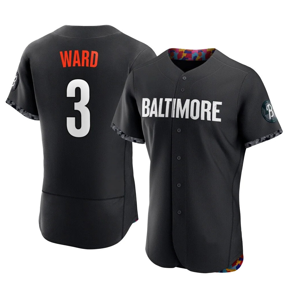 Mdoa B.Orioles #3 Taylor Ward Player Black City Connect Limited Elite Home Game Stitched Jerseys