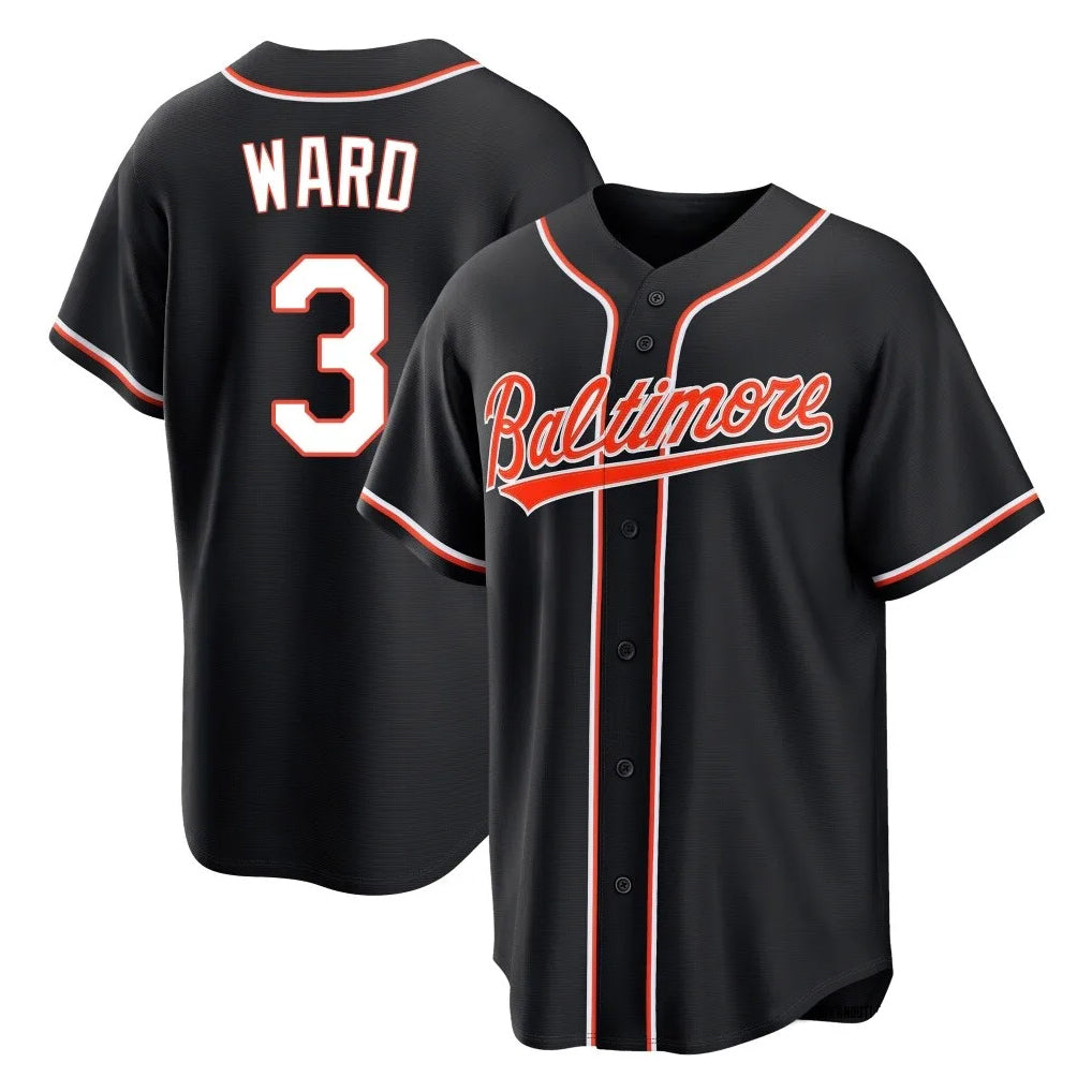 Mdoa B.Orioles #3 Taylor Ward Player Black Out Home Game Stitched Jerseys