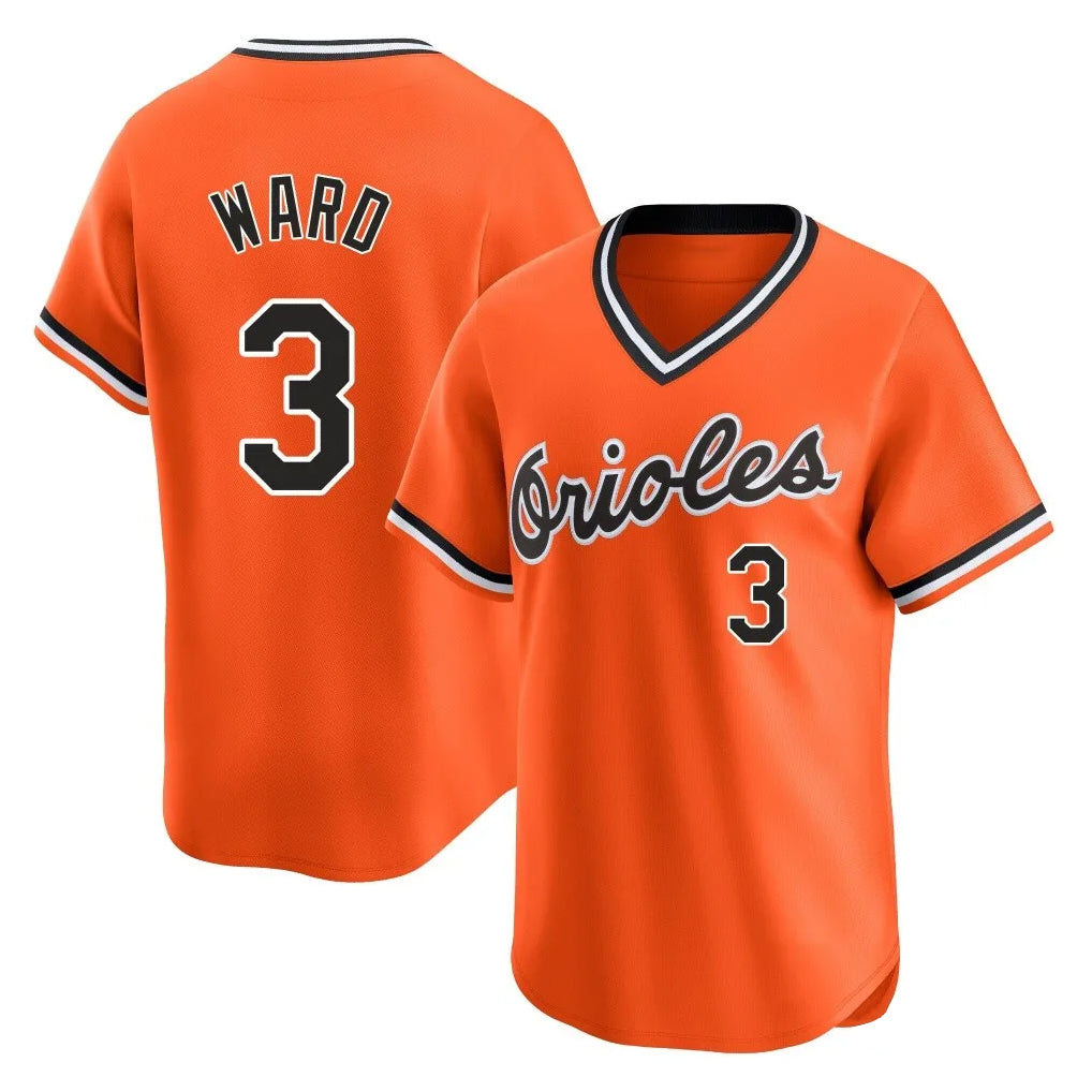 Mdoa B.Orioles #3 Taylor Ward Player Orange T-shirt Limited Home Game Stitched Jerseys