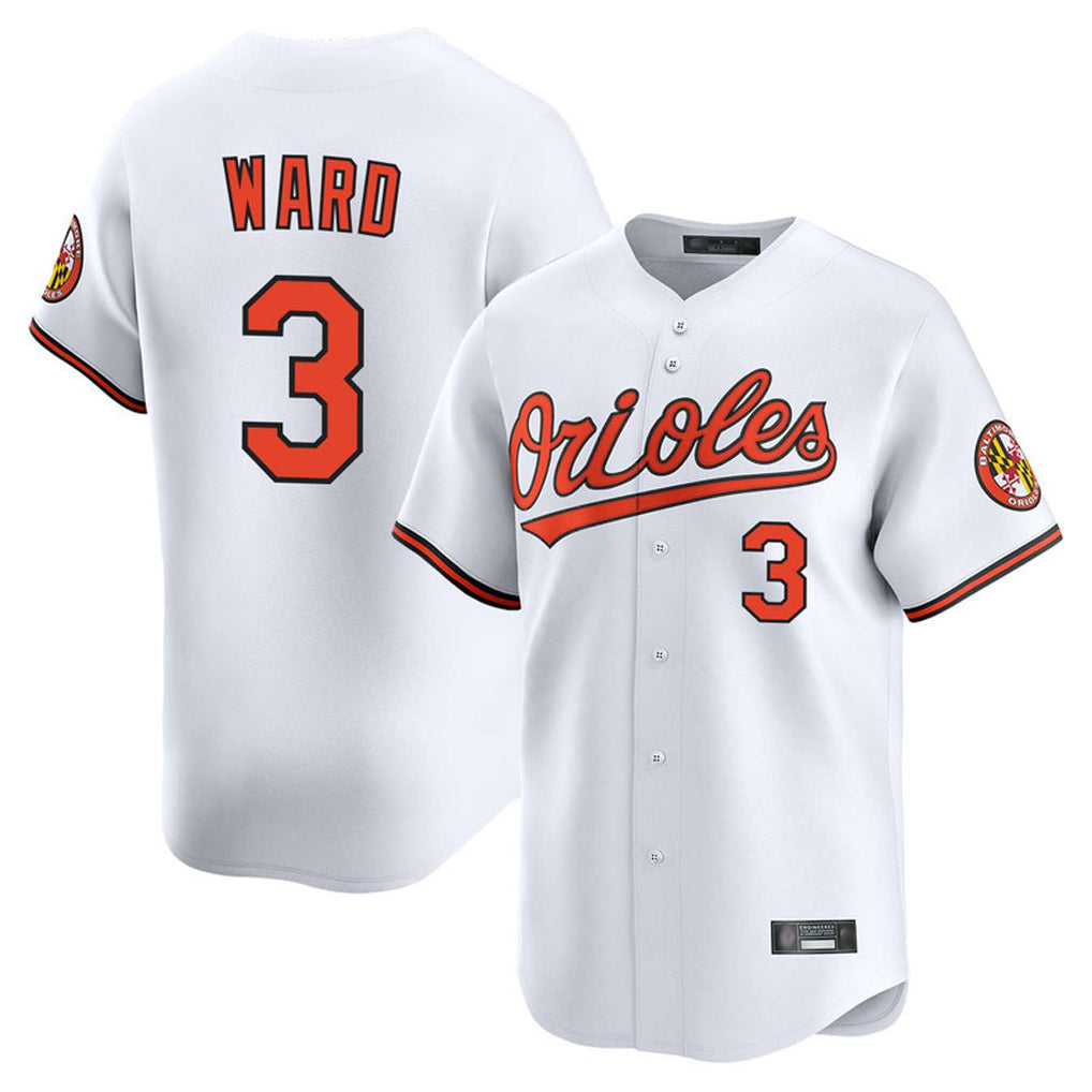 Mdoa B.Orioles #3 Taylor Ward Player White Limited Home Game Stitched Jerseys