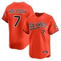 Mdoa B.Orioles #7 Jackson Holliday Player Orange Limited Home Game Stitched Jerseys