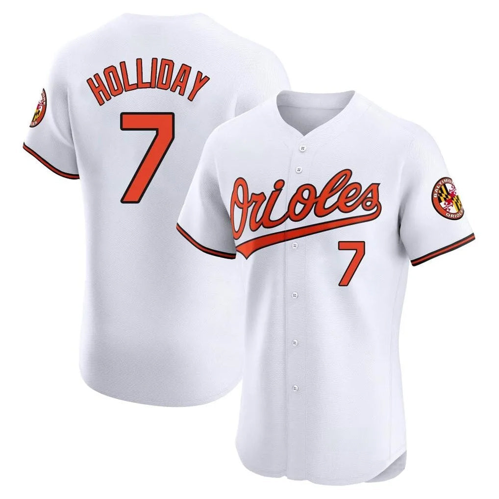 Mdoa B.Orioles #7 Jackson Holliday Player White Limited Elite Home Game Stitched Jerseys