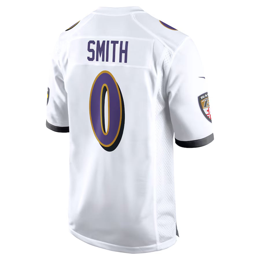 Mdoa B.Ravens #0 Roquan Smith Player White Alternate Home Game Stitched Jerseys