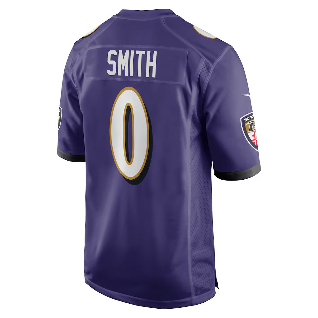 Mdoa B.Ravens #0 Roquan Smith Purple Team Game Stitched Jersey