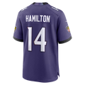 Mdoa B.Ravens #14 Kyle Hamilton Purple Team Game Stitched Jerseys
