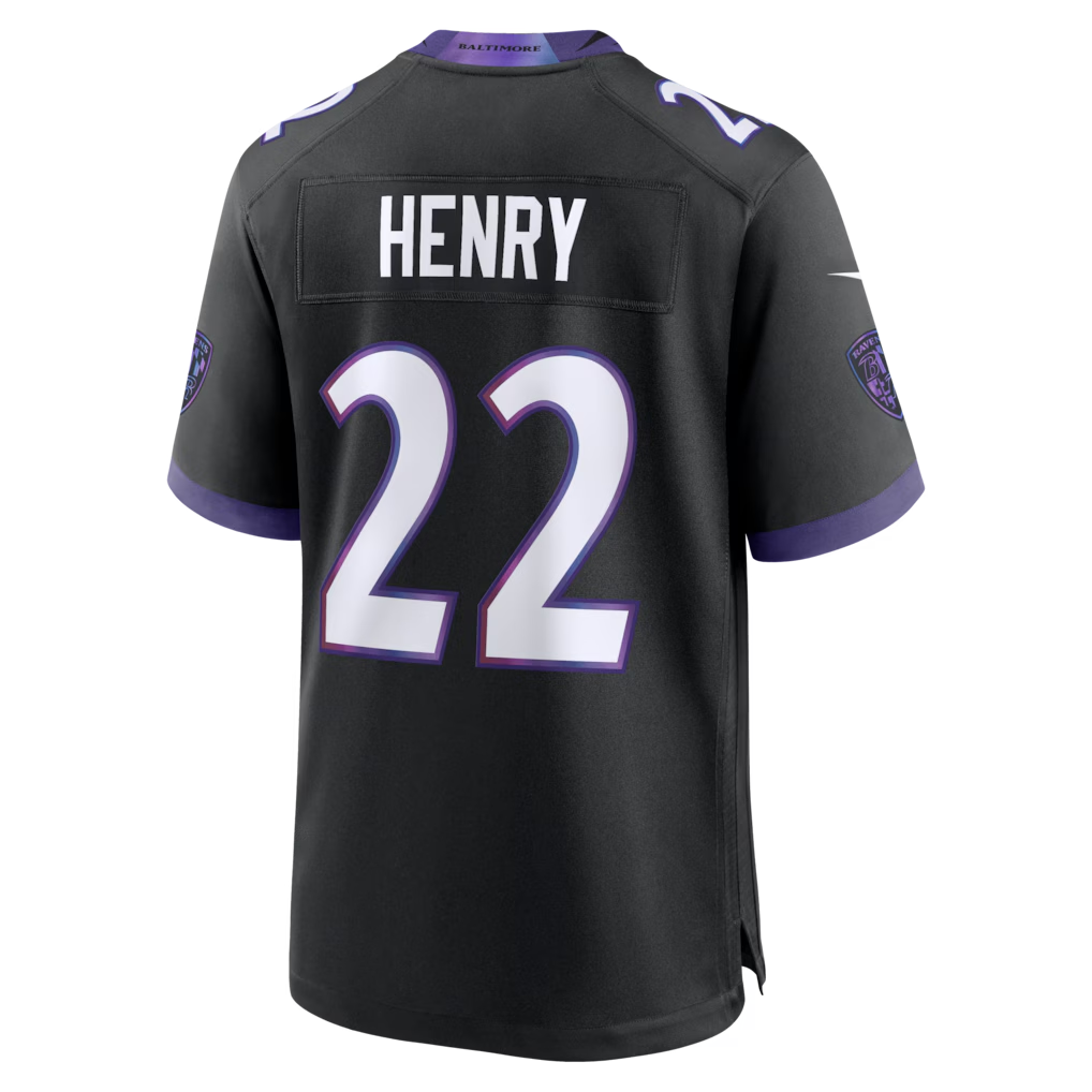 Mdoa B.Ravens #22 Derrick Henry Black Alternate Game Stitched Jerseys