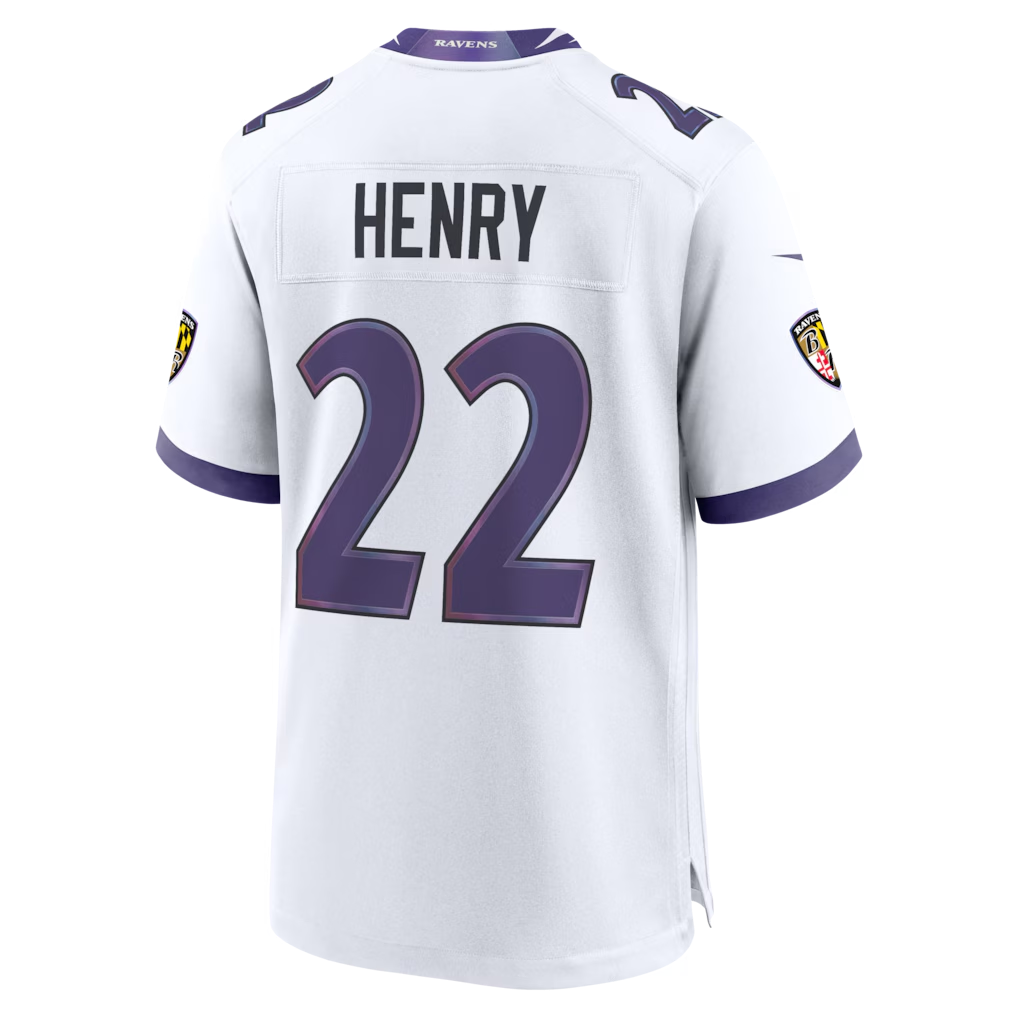 Mdoa B.Ravens #22 Derrick Henry White Game Stitched Jerseys