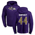 Mdoa B.Ravens #44 Marlon Humphrey Player Purple Salute to Service Pullover Hoodie Stitched Jerseys