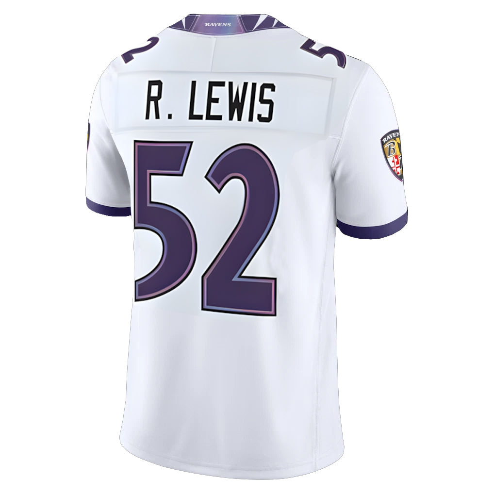 Mdoa B.Ravens #52 Ray Lewis Player White  Vapor F.U.S.E. Limited Home Game Stitched Jerseys