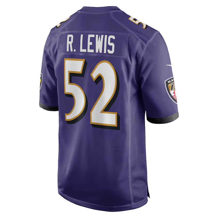 Mdoa B.Ravens #52 Ray Lewis Player Purple Home Stitched Jerseys