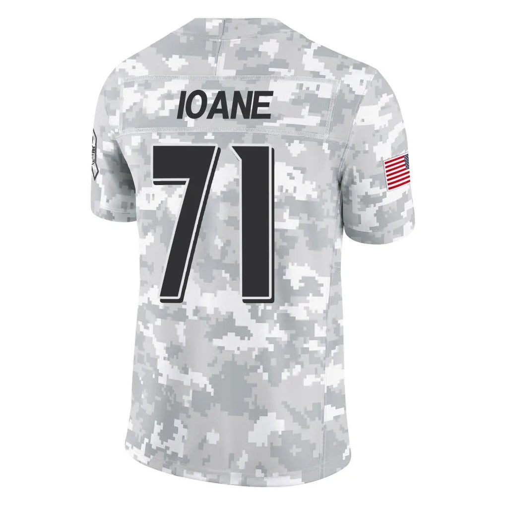 Mdoa B.Ravens #71 Olaivavega Ioane Player Arctic Camo Salute to Service Limited Stitched Jerseys