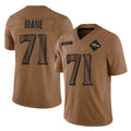 Mdoa B.Ravens #71 Olaivavega Ioane Player Brown Salute To Service Limited Stitched Jerseys
