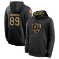 Mdoa B.Ravens #89 Mark Andrews Player Black Salute to Service Pullover Hoodie Stitched Jerseys