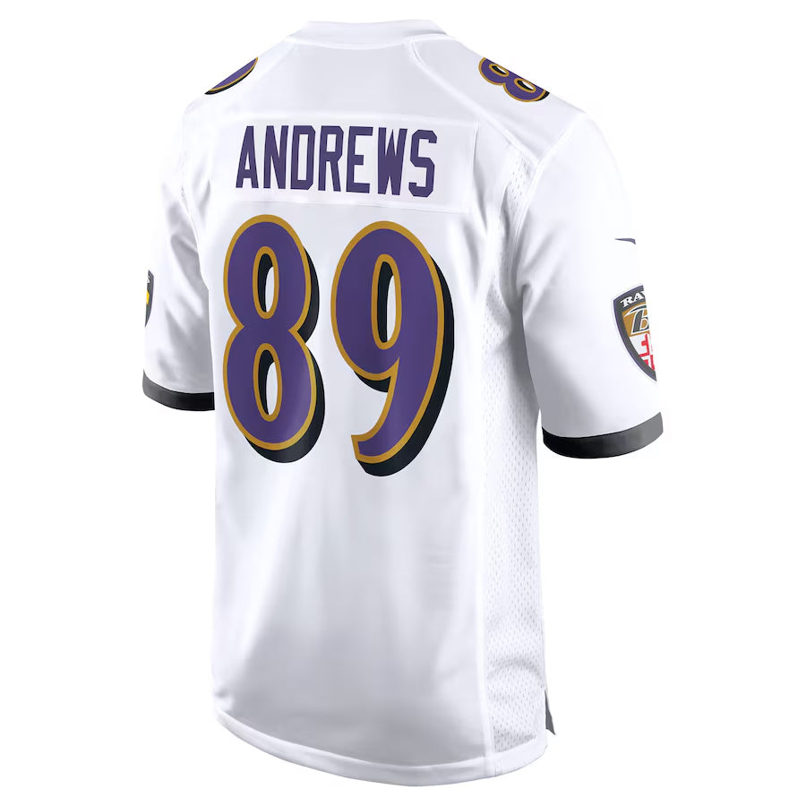 Mdoa B.Ravens #89 Mark Andrews Player White Alternate Home Game Stitched Jerseys