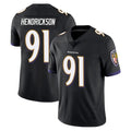 Mdoa B.Ravens #91 Trey Hendrickson Player Black Vapor Untouchable Limited Home Stitched Jerseys