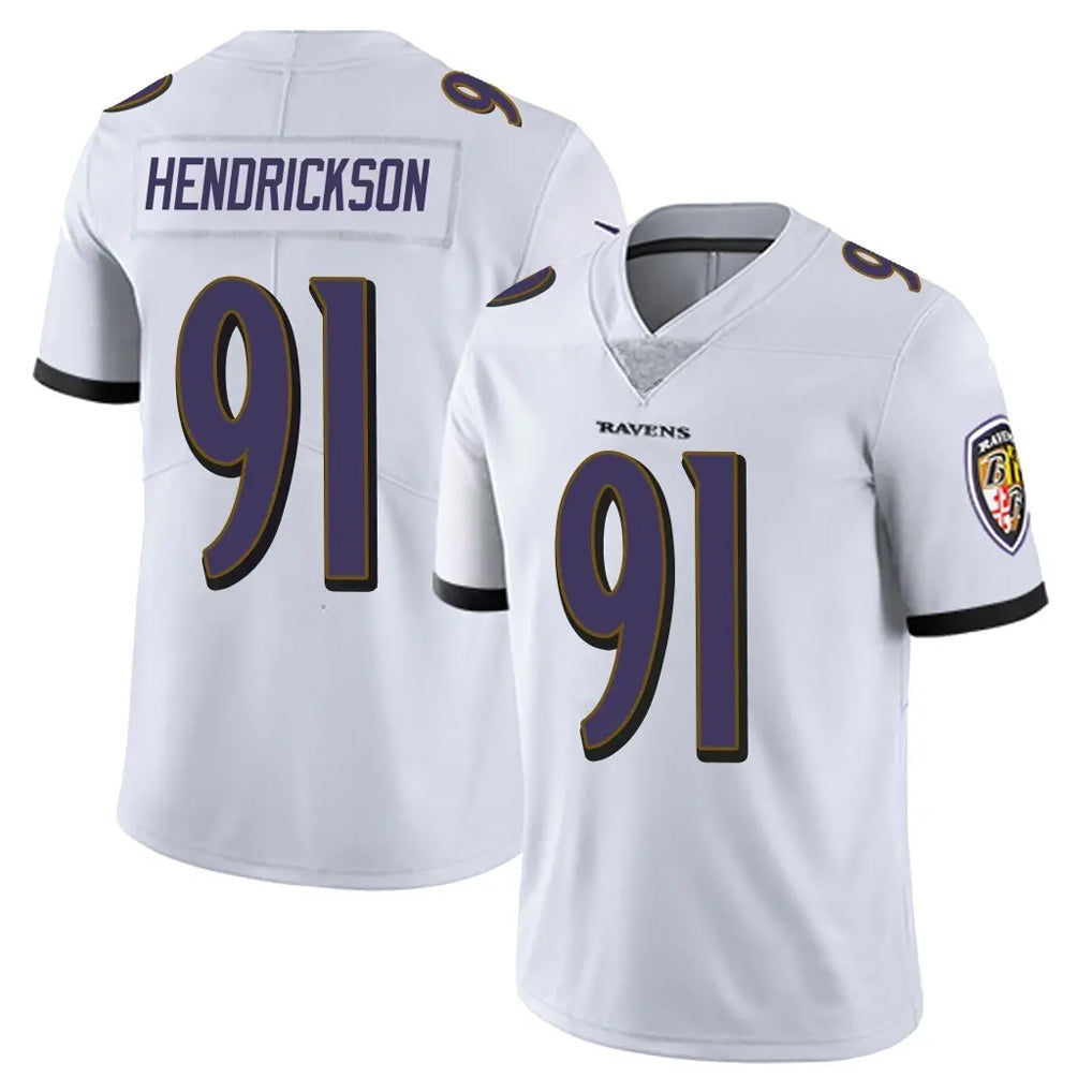 Mdoa B.Ravens #91 Trey Hendrickson Player White Vapor Untouchable Game Stitched Jerseys