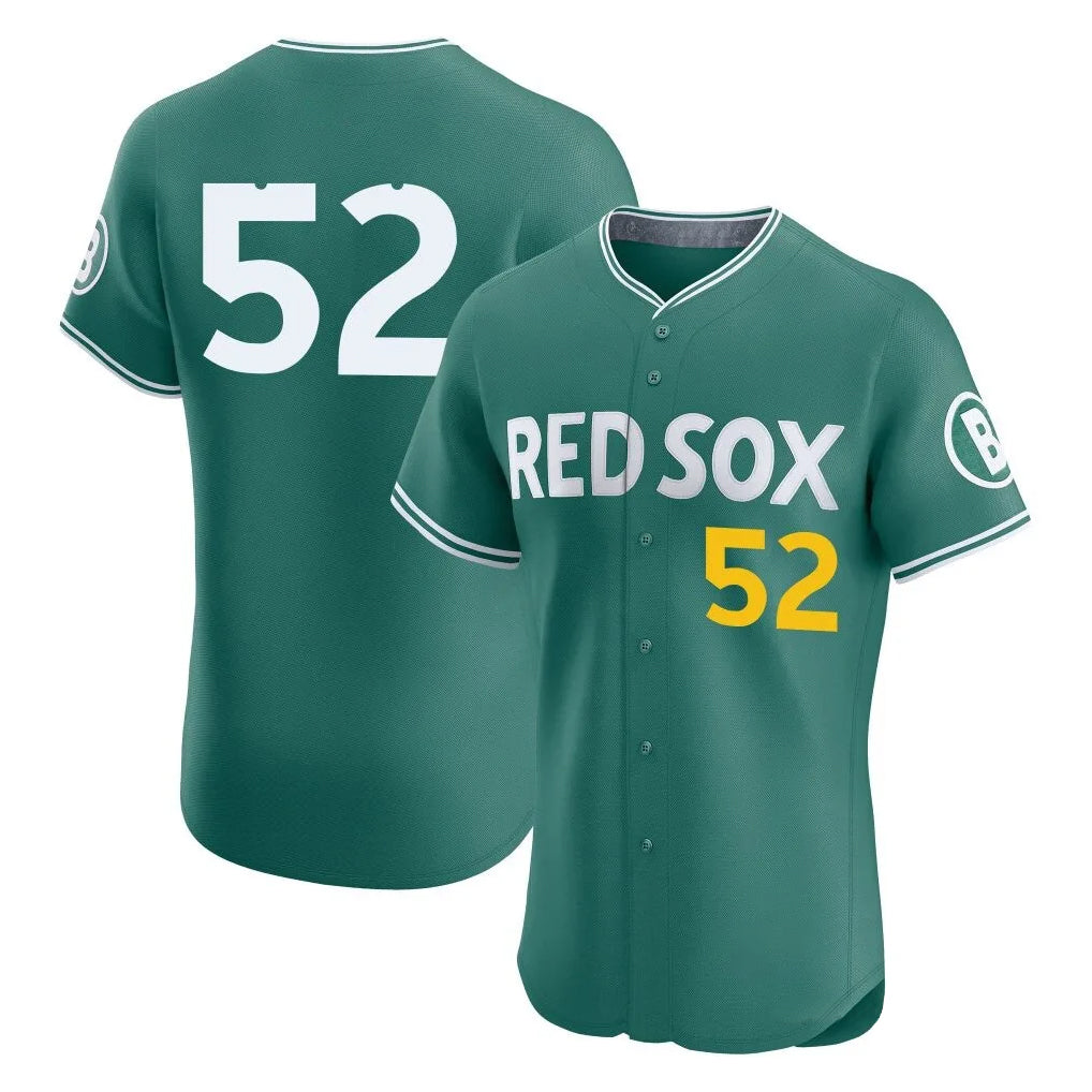 Mdoa B.Red Sox #52 Wilyer Abreu Player Green City Connect Limited Elite Home Game Stitched Jerseys