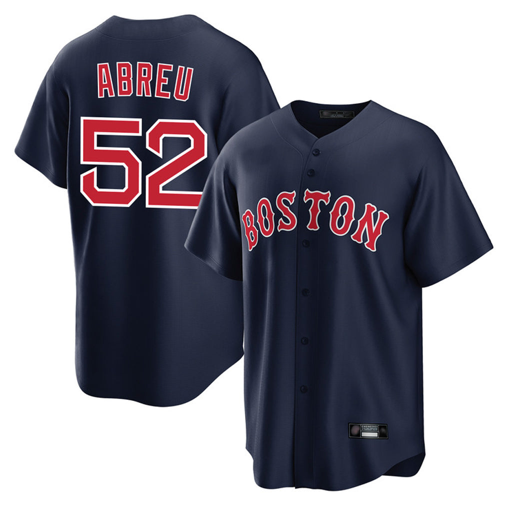 Mdoa B.Red Sox #52 Wilyer Abreu Player Navy Home Game Stitched Jerseys
