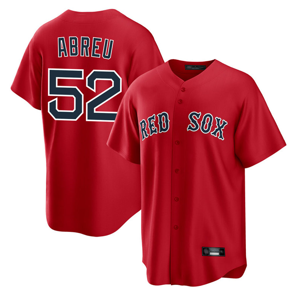 Mdoa B.Red Sox #52 Wilyer Abreu Player Red Home Game Stitched Jerseys