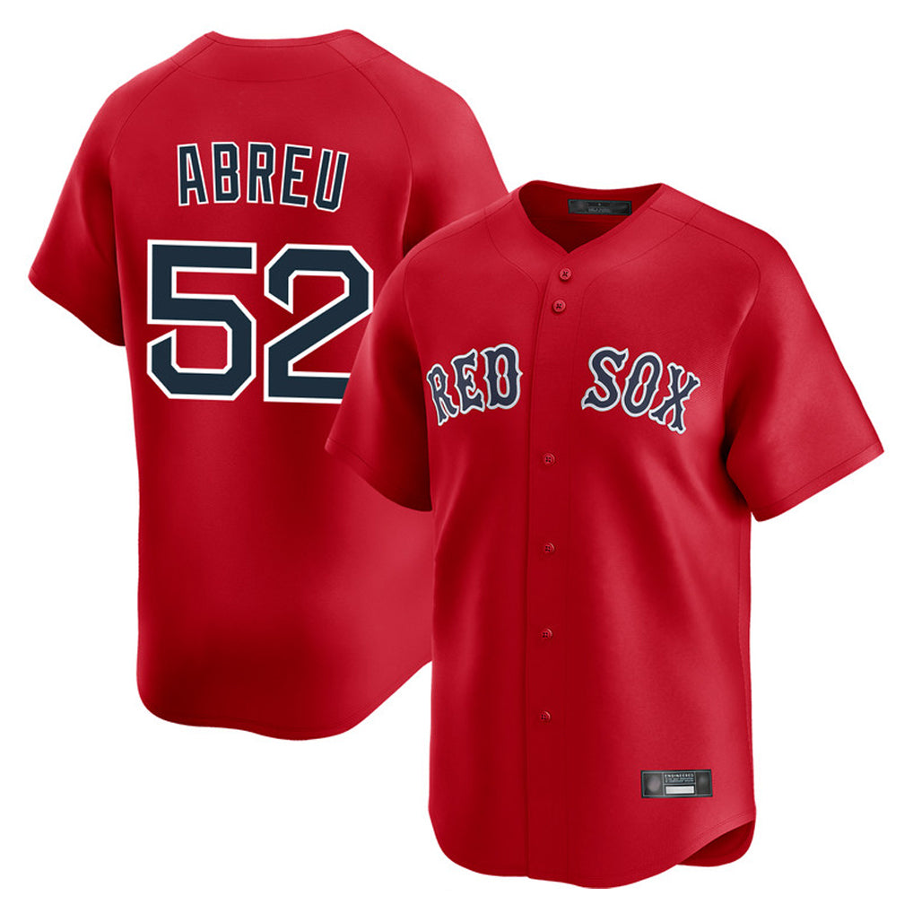 Mdoa B.Red Sox #52 Wilyer Abreu Player Red Limited Home Game Stitched Jerseys