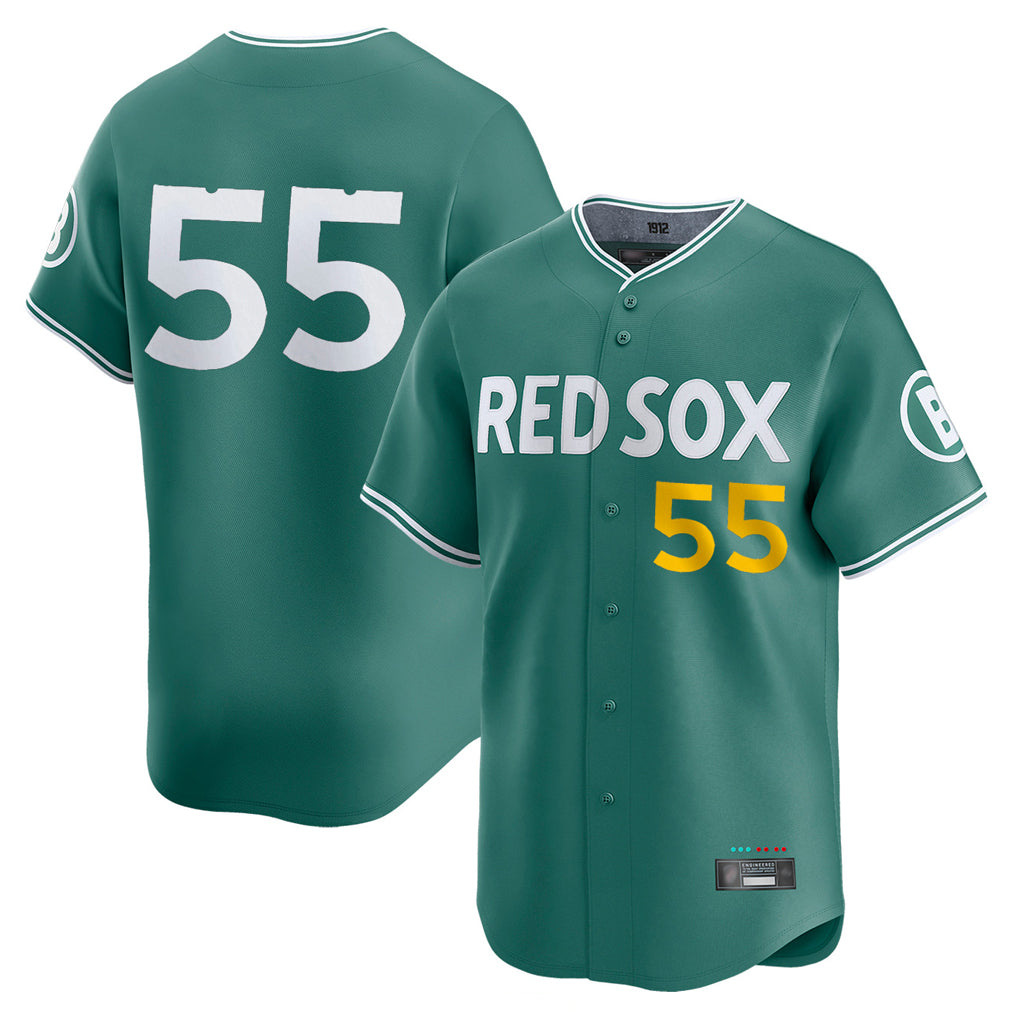 Mdoa B.Red Sox #55 Ranger Su¡§¡érez Player Green City Connect Limited Home Game Stitched Jerseys
