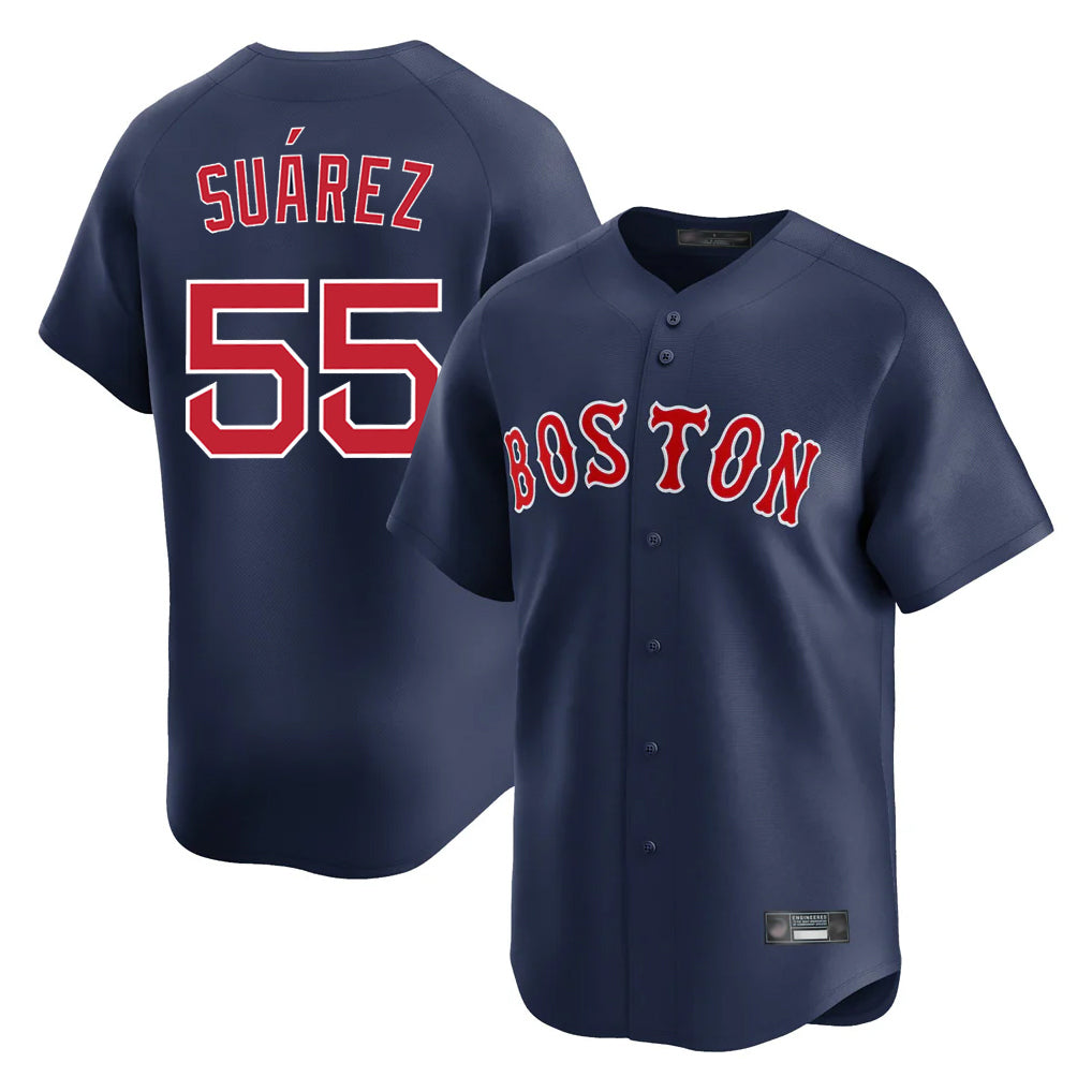 Mdoa B.Red Sox #55 Ranger Su¡§¡érez Player Navy Limited Home Game Stitched Jerseys