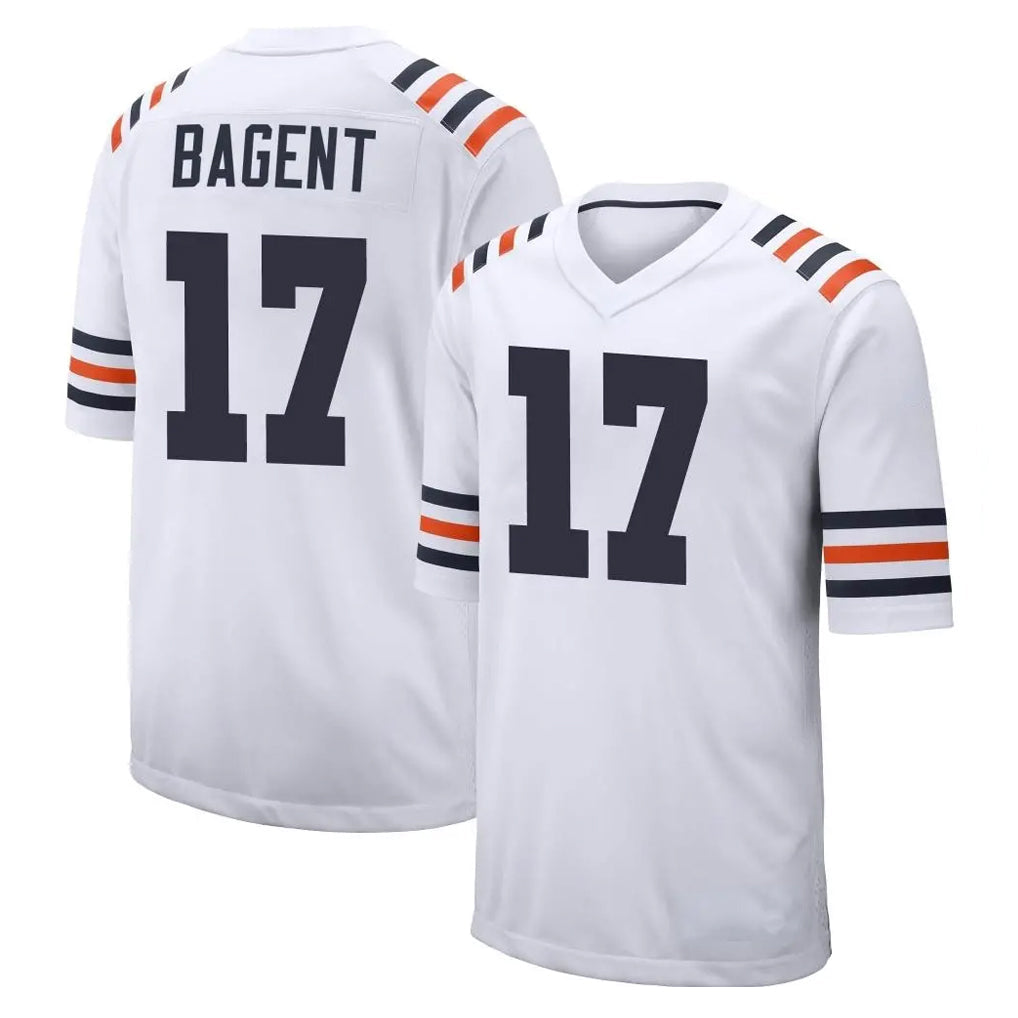Mdoa C.Bears #17 Tyson Bagent Player White Classic Home Game Stitched Jerseys