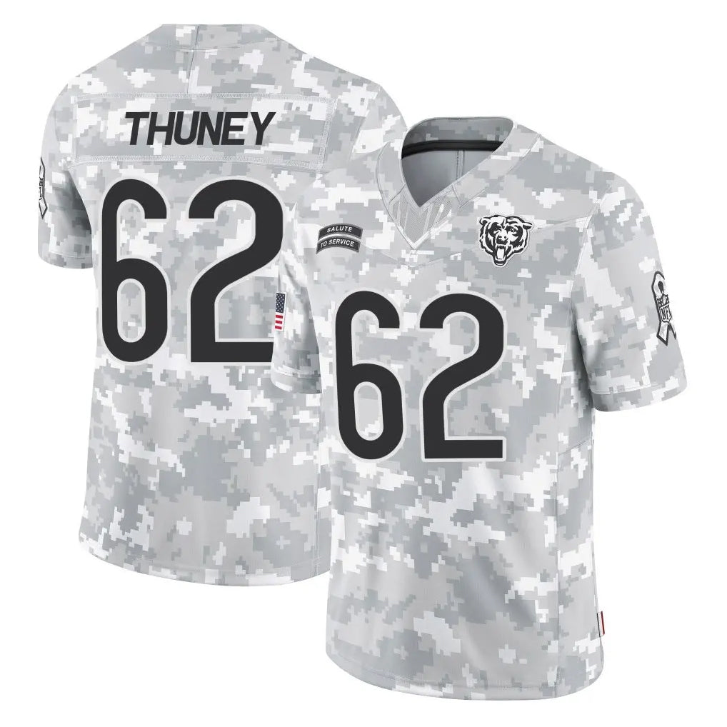 Mdoa C.Bears #62 Joe Thuney Player Arctic Camo Salute to Service Limited Stitched Jerseys