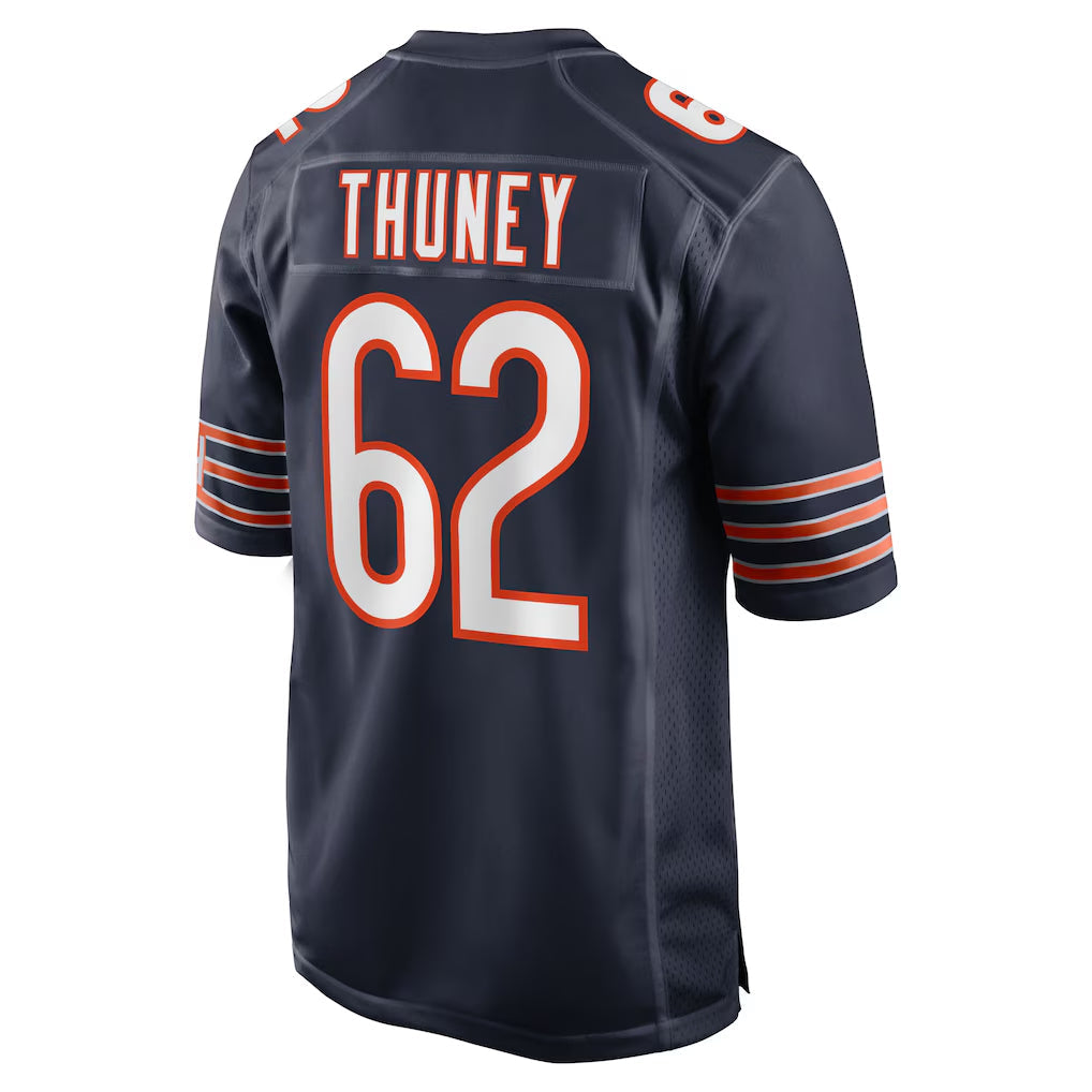 Mdoa C.Bears #62 Joe Thuney Player Navy Home Game Stitched Jerseys