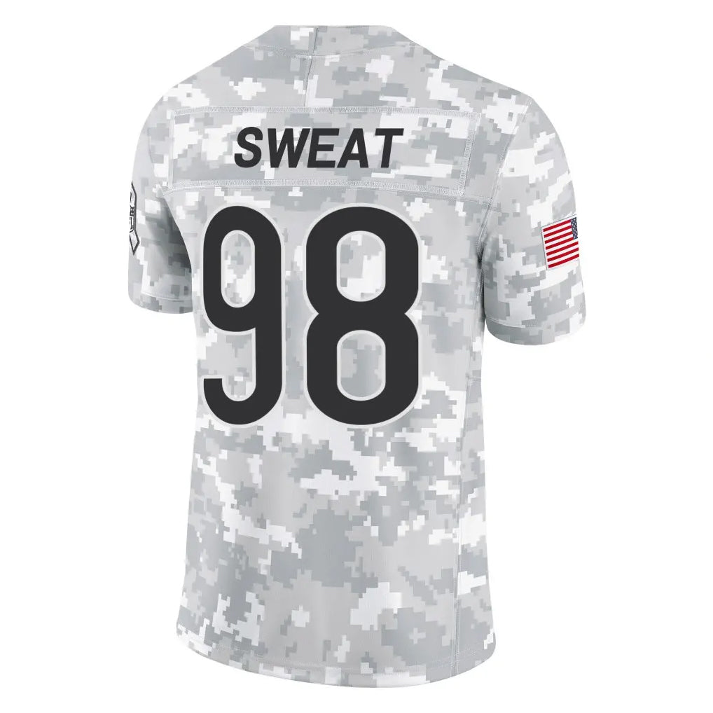 Mdoa C.Bears #98 Montez Sweat Player Arctic Camo Salute to Service Limited Stitched Jerseys