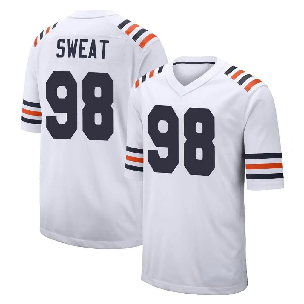 Mdoa C.Bears #98 Montez Sweat Player White Classic Home Game Stitched Jerseys