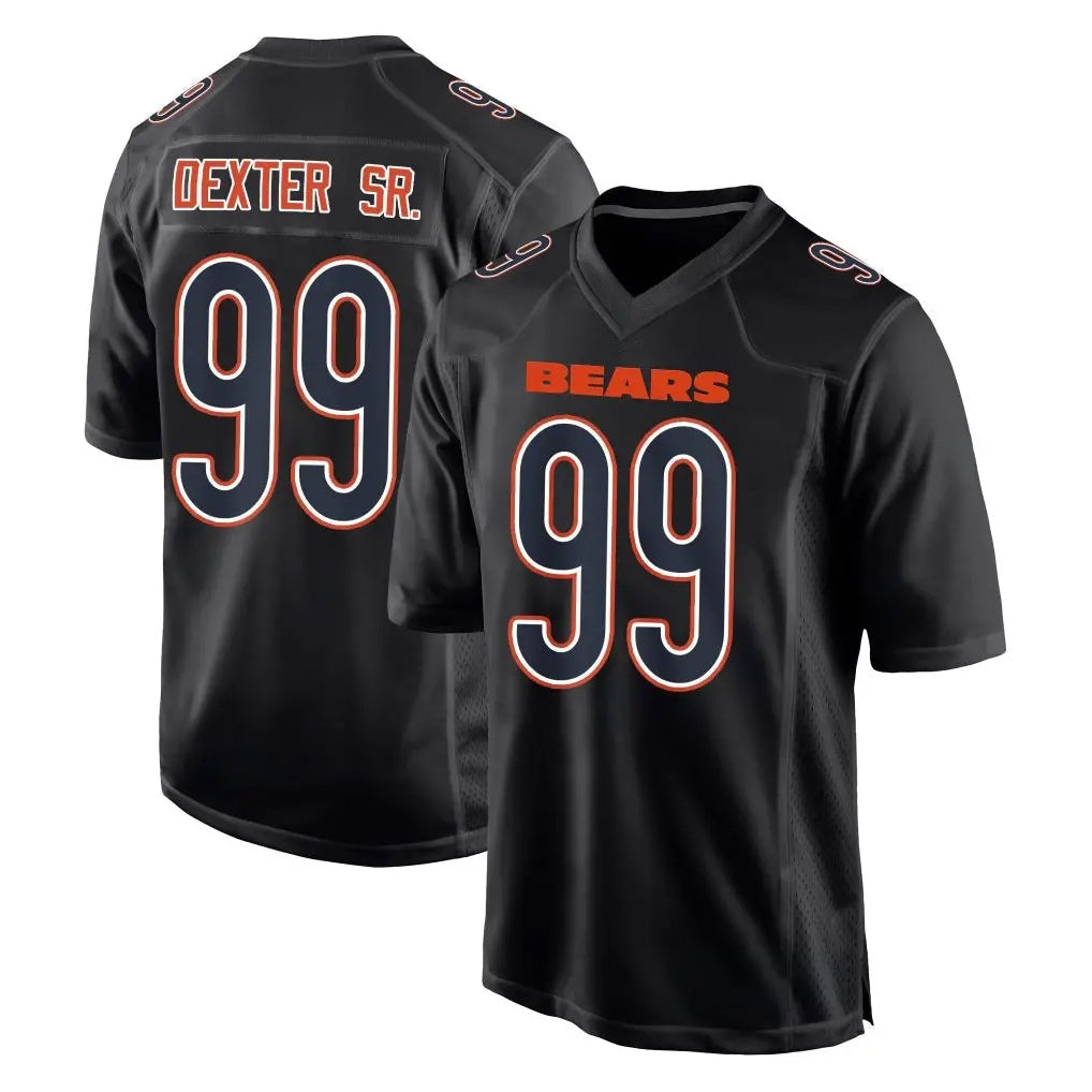 Mdoa C.Bears #99 Gervon Dexter Sr. Player Carbon Black Fashion Game Stitched Jerseys
