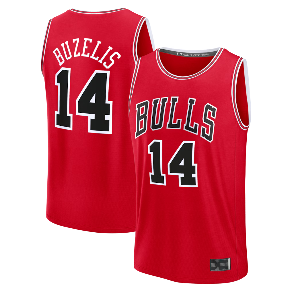 Mdoa C.Bulls #14 Matas Buzelis Red Fast Break Replica Player Jerseys - Icon Edition
