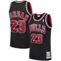 Mdoa C.Bulls #23 Michael Jordan Mitchell & Ness Black 1997-98 Hardwood Classics Authentic Jerseys