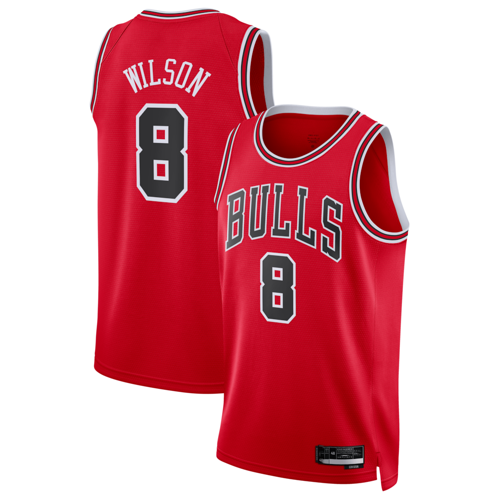 Mdoa C.Bulls #8 Caleb Wilson Red 2026 Draft Swingman Jerseys - Icon Edition