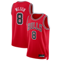 Mdoa C.Bulls #8 Caleb Wilson Red 2026 Draft Swingman Jerseys - Icon Edition
