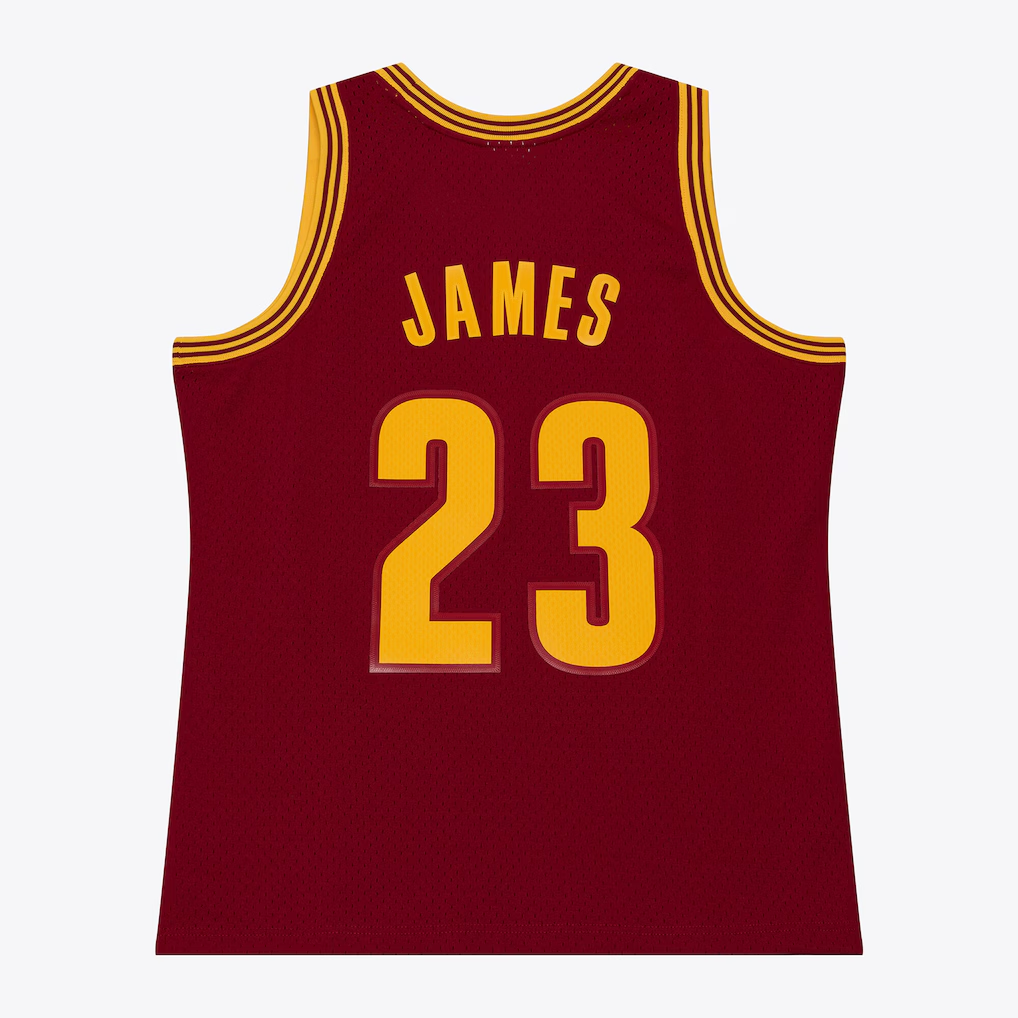 Mdoa C.Cavaliers #23 LeBron James Mitchell & Ness Wine 2015-16 Swingman Jerseys
