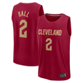 Mdoa C.Cavaliers #2 Lonzo Ball Wine Fast Break Replica Jerseys - Icon Edition