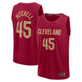Mdoa C.Cavaliers #45 Donovan Mitchell Wine Fast Break Replica Player Jerseys - Icon Edition